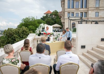 Wedding ceremony in Budapest